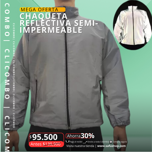 Chaqueta 100% reflectiva semiimpermeable